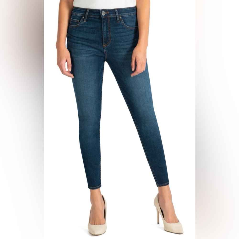 Kut from the Kloth Donna High Waist Ankle in Civic Size 10